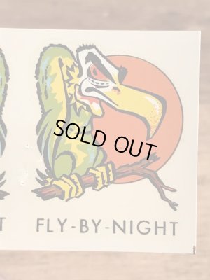 Impko社製のFly By Nightの60’sヴィンテージウォータースライドデカール