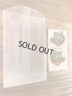 Impko社製のヤムヤムの60年代ビンテージ水張りステッカー