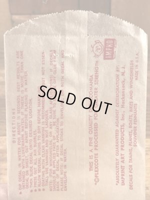 Impko社製のザシェイプの60年代ビンテージ水張りステッカー