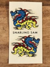 Impko “Snarling Sam” Water Slide Decal　スナーリングサム　ビンテージ　水張りステッカー　ウォータースライドデカール　60年代