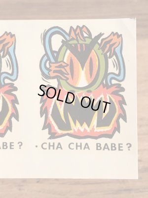 Impko社製のCha Cha Babe?の60’sヴィンテージウォータースライドデカール