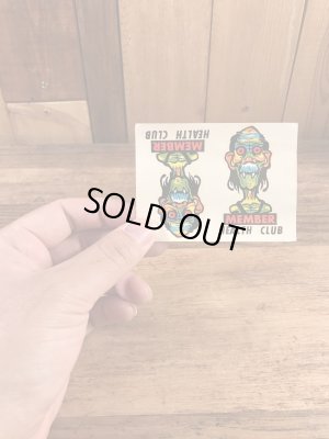 Impko社製のメンバーヘルスクラブの60年代ビンテージ水張りステッカー