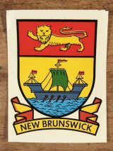 Impko “New Brunswick” Water Slide Decal　ニューブラウンズウィック　ビンテージ　水張りステッカー　ウォータースライドデカール　60年代