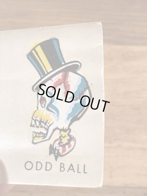 Impko社製のオッドボールの60年代ビンテージ水張りステッカー