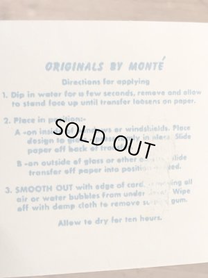 Monte社製のWM.Snakespeareの50’sヴィンテージウォータースライドデカール