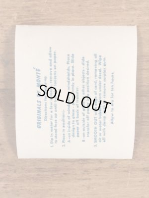 Monte'社製のライクブーの50年代ビンテージ水張りステッカー