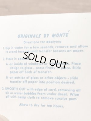 Monte'社製のライクブーの50年代ビンテージ水張りステッカー