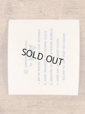 Monte社製のホットヘッドの50年代ビンテージ水張りステッカー