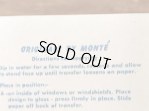 Monte'社製のLike...Boo!の50’sヴィンテージウォータースライドデカール