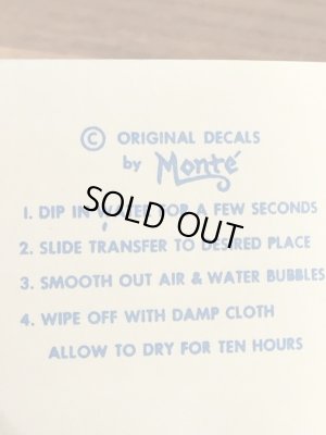 Monte社製のスプリティングヘデイクの50年代ビンテージ水張りステッカー