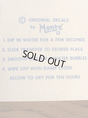 Monte社製のホットヘッドの50年代ビンテージ水張りステッカー