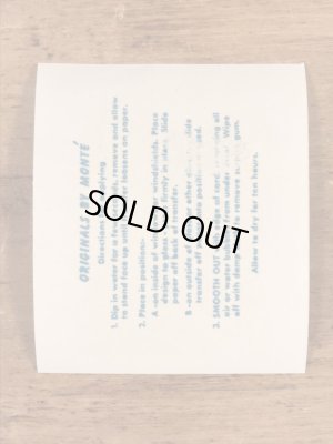 Monte社製のWMシェイクスピアの50年代ビンテージ水張りステッカー