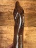 フィグサインの木彫りの70年代ビンテージ置物