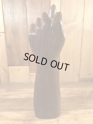 フィグサインの木彫りの70’sヴィンテージハンドサイン