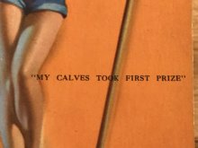 他の写真2: Pin Up Girl “My Calves Took First Prize” A Mutoscope Card　ピンナップガール　ビンテージ　カード　40年代