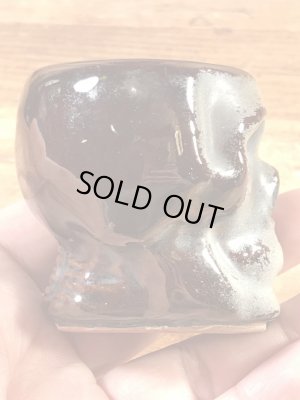 Skullのセラミック製の50’sヴィンテージショットグラス