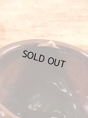 スカルの陶器製の50年代ビンテージショットグラス