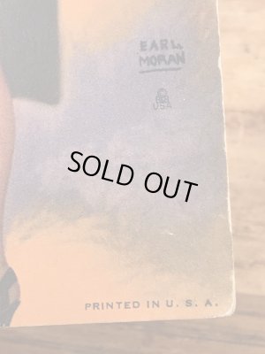 Thumb Fun, Eh, Kid?のメッセージが書かれたピンナップガールの40’sヴィンテージカード