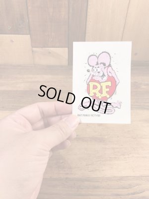 ラットフィンクのビニール製の80年代ビンテージステッカー