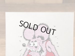 ラットフィンクのビニール製の80年代ビンテージステッカー