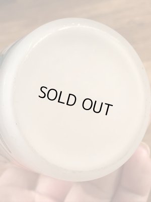 ウッドペッカーのすりガラスの60’sヴィンテージガラスコップ