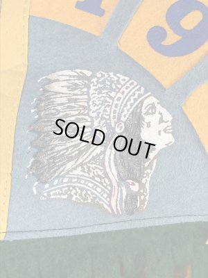 インディアンのペナントの60年代〜ビンテージクッション