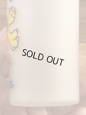 ウッドペッカーのすりガラスの60’sヴィンテージガラスコップ