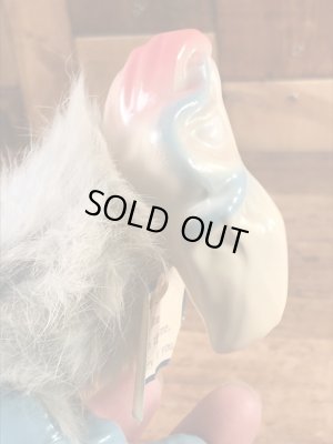 ハゲタカの陶器製の60年代ビンテージ首振り人形