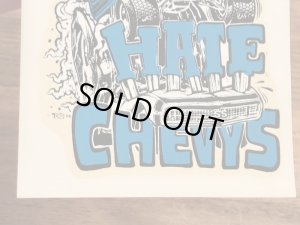 Ed “Big Daddy” RothのFords Hate Chevysの60’sヴィンテージウォータースライドデカール