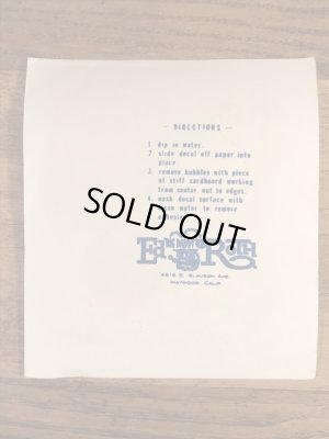 Ed “Big Daddy” RothのIron Coffinの60’sヴィンテージウォータースライドデカール