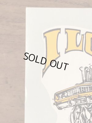 ビッグダディーエドロスのアイラブマイシボレーの60年代ビンテージ水張りステッカー