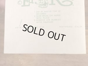 ビッグダディーエドロスのアイラブマイシボレーの60年代ビンテージ水張りステッカー