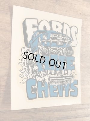 ビッグダディーエドロスのフォードの60年代ビンテージ水張りステッカー