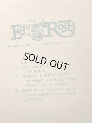 ビッグダディーエドロスのフォードの60年代ビンテージ水張りステッカー