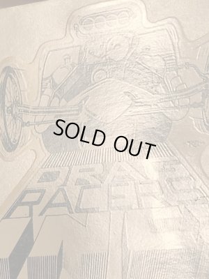 ビッグダディーエドロスのドラッグレーサーズの60年代ビンテージ水張りステッカー