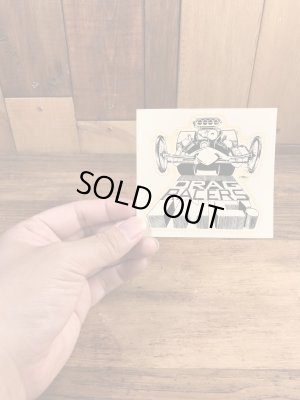 ビッグダディーエドロスのドラッグレーサーズの60年代ビンテージ水張りステッカー