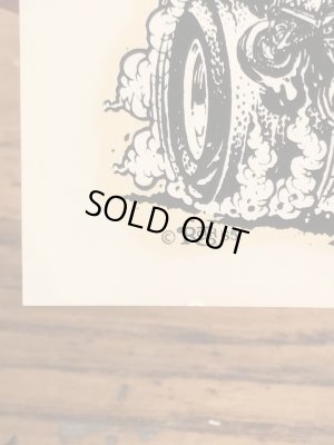 ビッグダディーエドロスのマスタングモンスターの60年代ビンテージ水張りステッカー