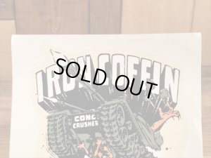 ビッグダディーエドロスのアイアンコフィンの60年代ビンテージ水張りステッカー