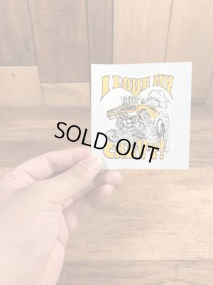 ビッグダディーエドロスのアイラブマイシボレーの60年代ビンテージ水張りステッカー