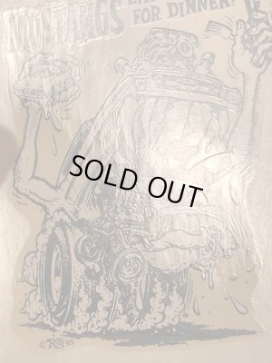 Ed “Big Daddy” RothのMustangs Eat Chevys For Dinner!の60’sヴィンテージウォータースライドデカール