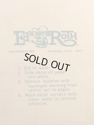 Ed “Big Daddy” RothのDrag Racers Inc!の60’sヴィンテージウォータースライドデカール