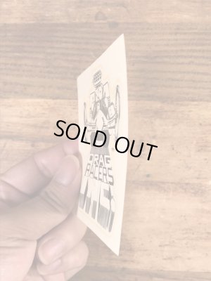 ビッグダディーエドロスのドラッグレーサーズの60年代ビンテージ水張りステッカー