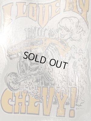 ビッグダディーエドロスのアイラブマイシボレーの60年代ビンテージ水張りステッカー