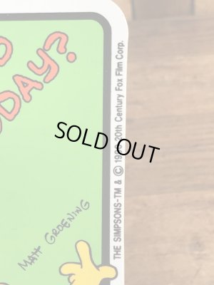 シンプソンズのホーマーとバートの90’sヴィンテージプラスチックプレート