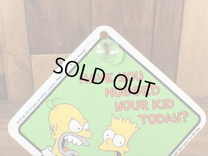 シンプソンズのホーマーとバートの90年代ビンテージ吸盤プレート