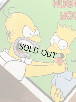 シンプソンズのホーマーとバートの90’sヴィンテージプラスチックプレート