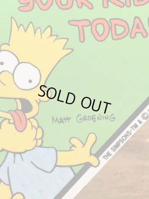 シンプソンズのホーマーとバートの90年代ビンテージ吸盤プレート