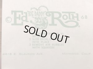 Ed “Big Daddy” RothのCamaro Z 28の60’sヴィンテージウォータースライドデカール