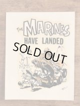 Ed “Big Daddy” Roth “The Marines Have Landed” Water Slide Decal　エドロス　ビンテージ　水張りステッカー　ウォータースライドデカール　60年代