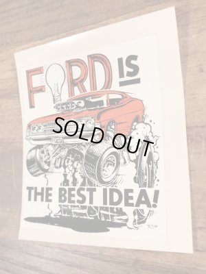 Ed “Big Daddy” RothのFord Is The Best Idea!の60’sヴィンテージウォータースライドデカール